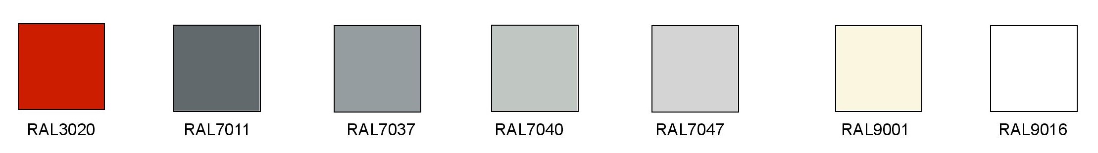 Emergency Exit Doors Colour Shades