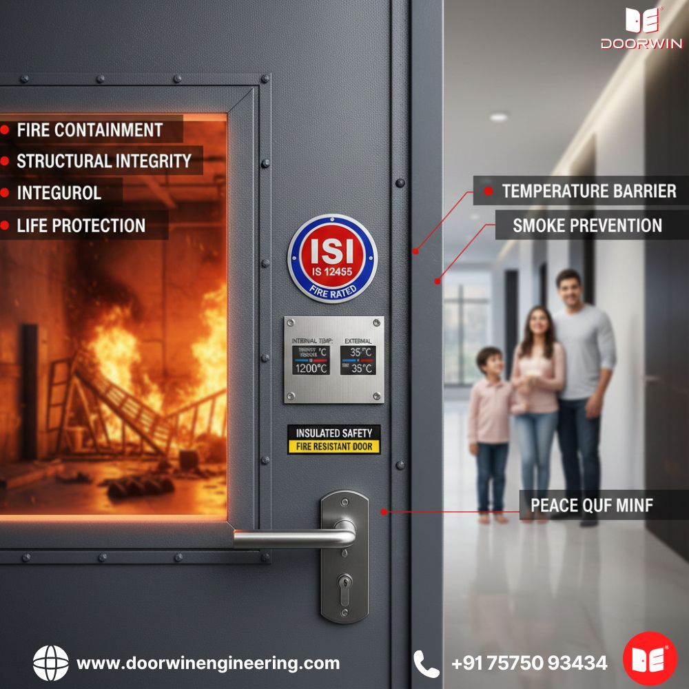 Fire Resistant Door Benefits with ISI Marked Insulated Safety
