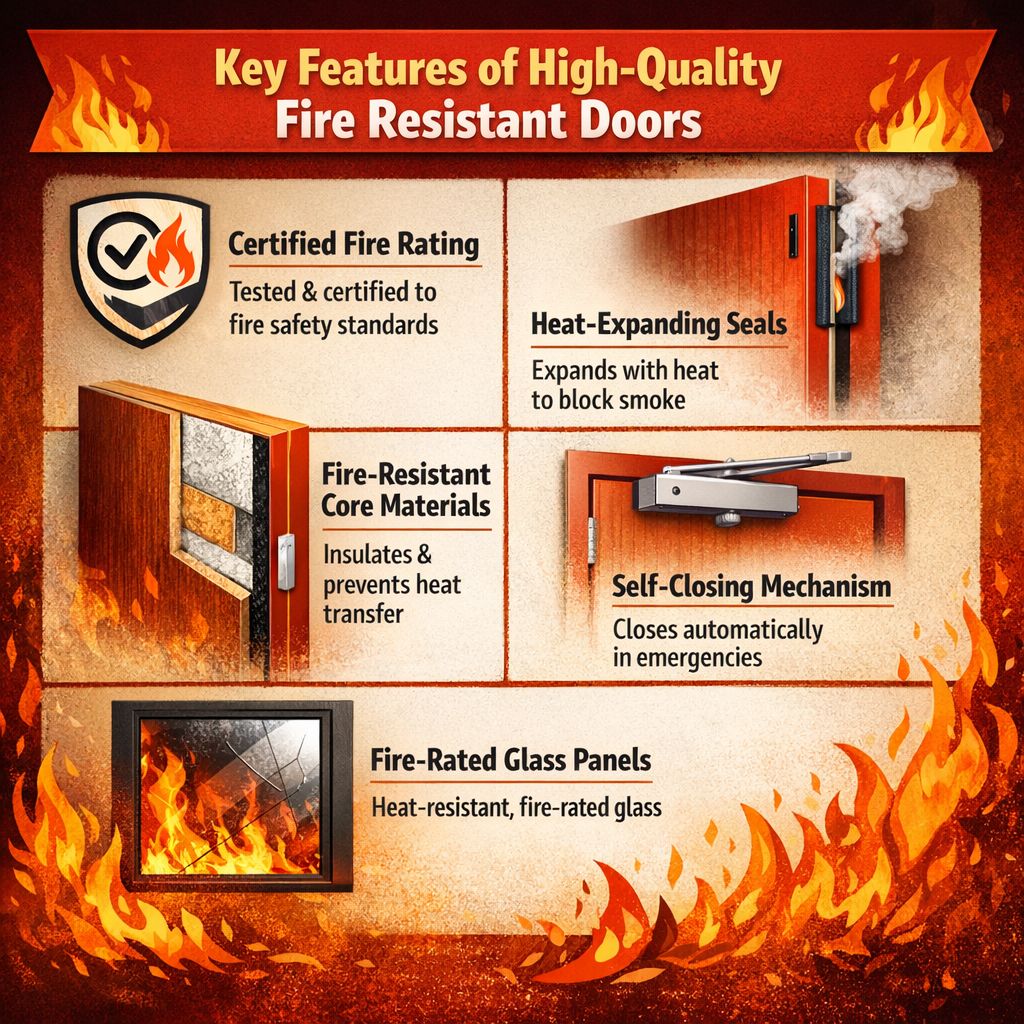 Key Features of High-Quality Fire Resistant Doors