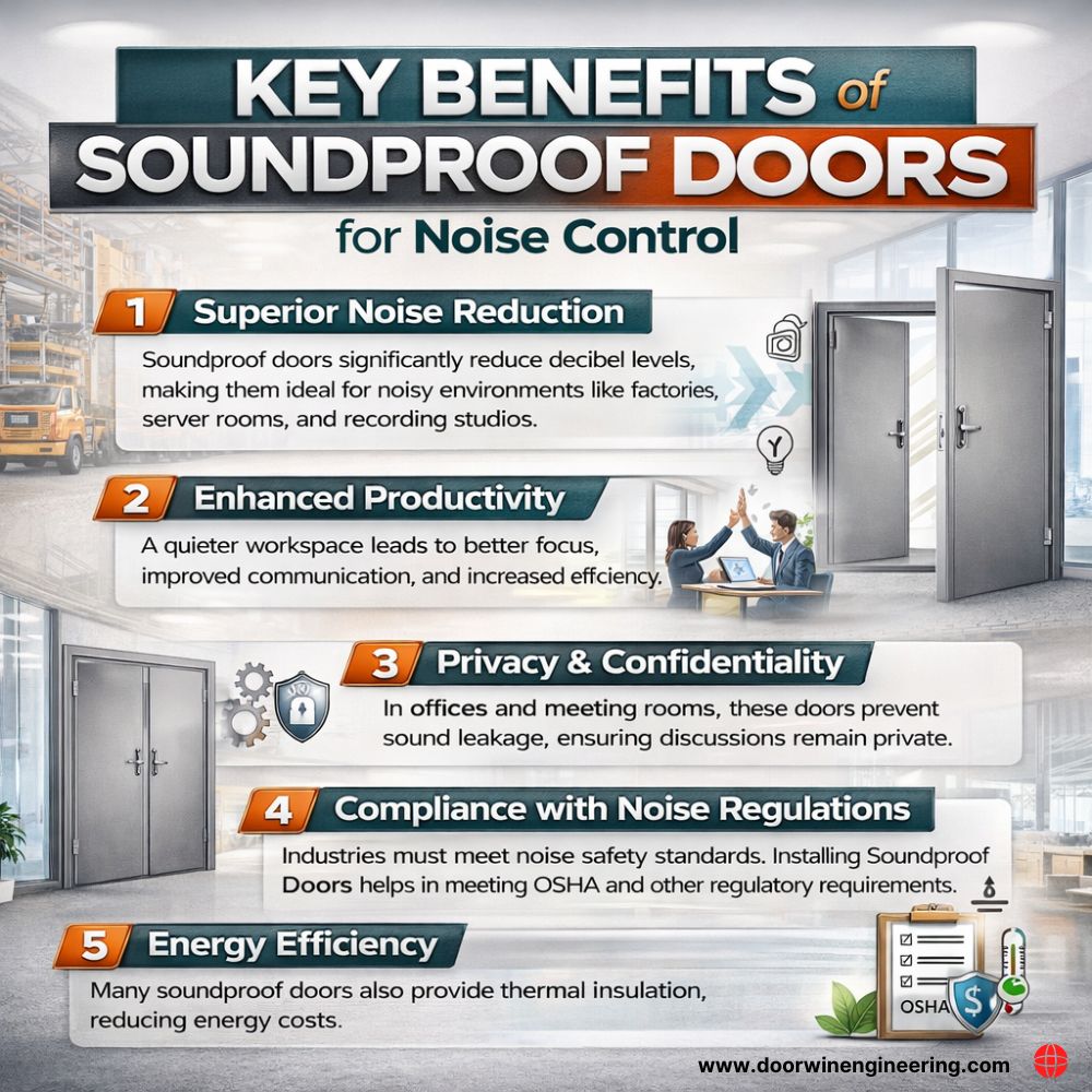 Key benefits of soundproof doors India