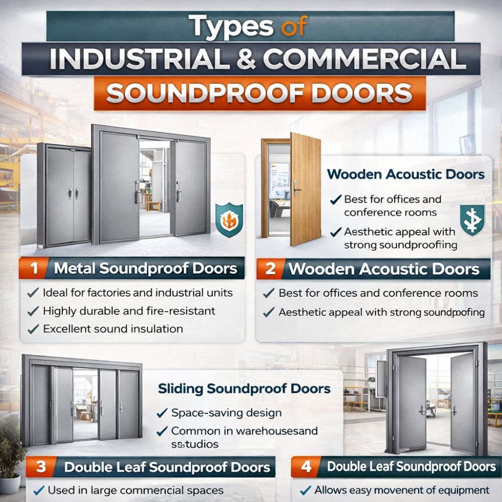 Types of Industrial & Commercial Soundproof Doors