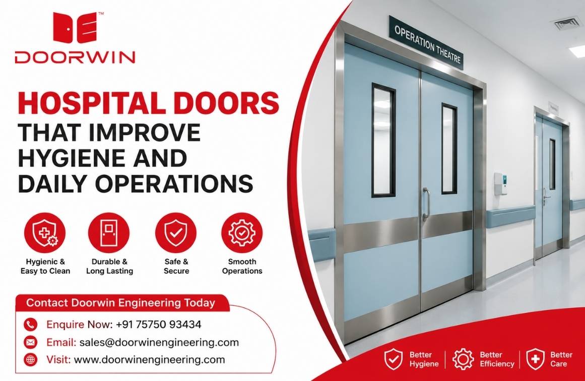 Hospital Doors That Improve Hygiene and Daily Operations -Doorwin Engineering